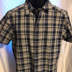 The North Face Plaid Mens Short Sleeve Shirt M